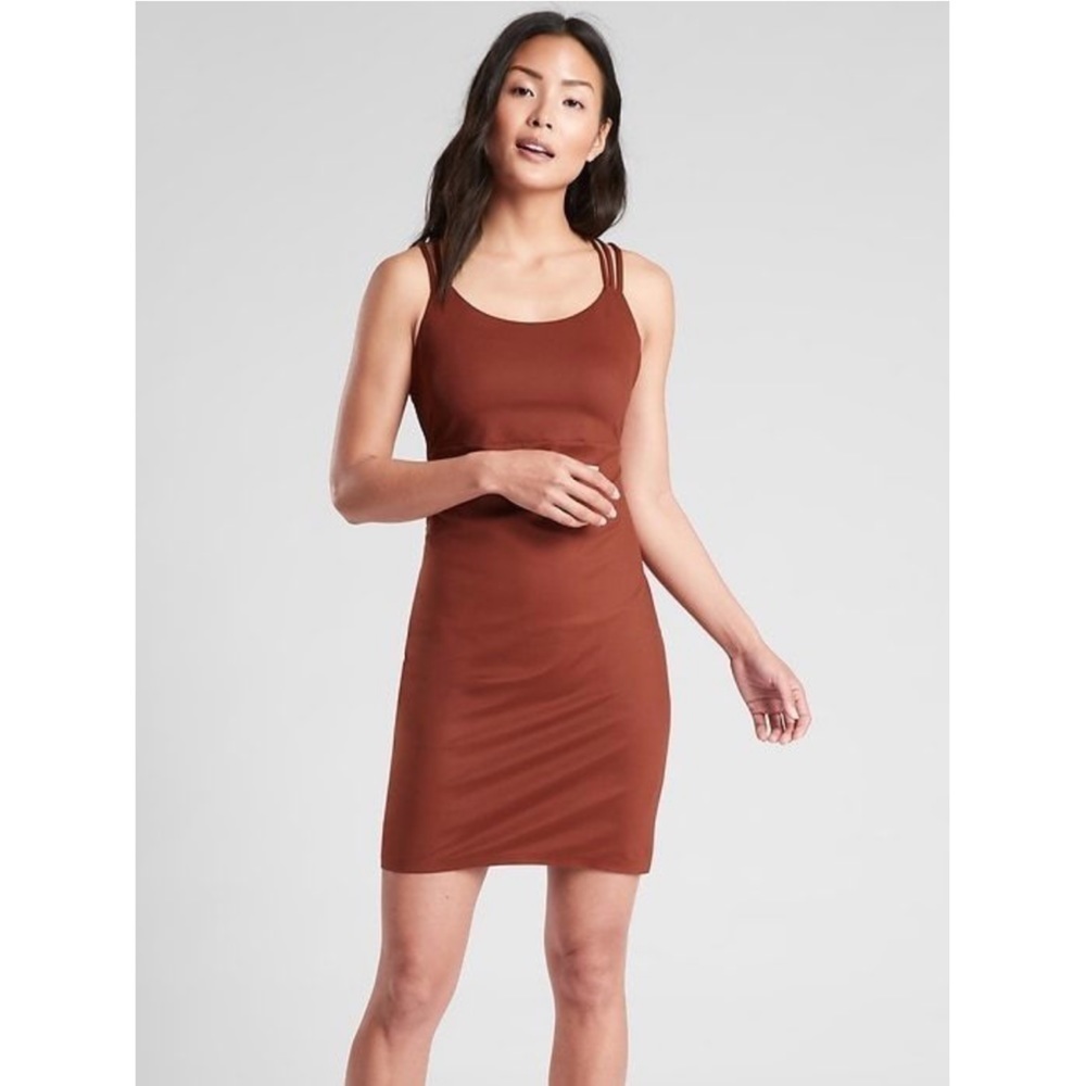 ATHLETA | Hyper Focus Dress Size Small Dried Cinnamon Rust
